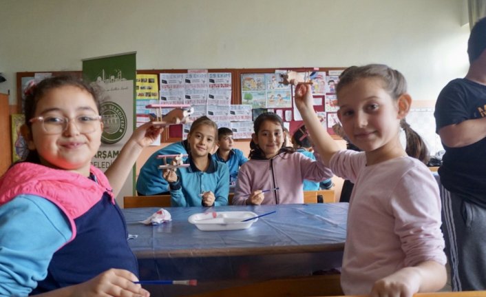 Çarşamba Belediyesinden miniklere boyama etkinliği