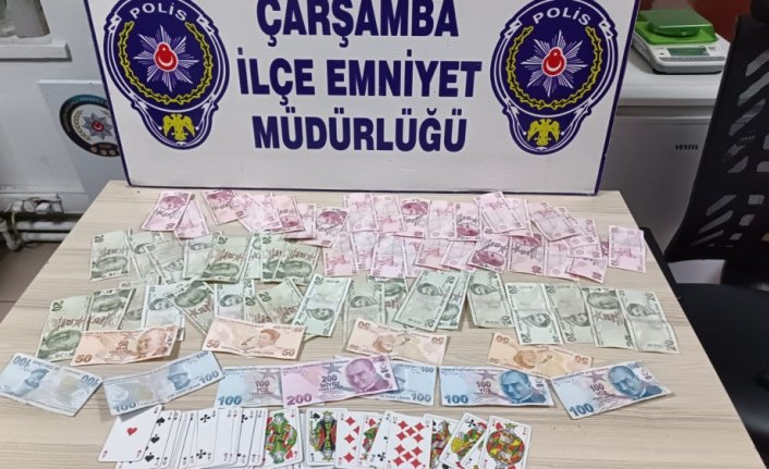 Çarşamba'da kumar operasyonunda 5 kişi hakkında işlem yapıldı