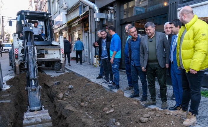 Giresun'da Fatih Caddesi yenileniyor