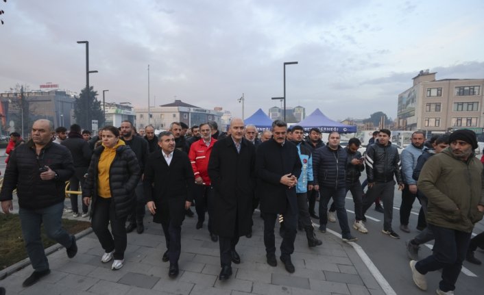 İçişleri Bakanı Soylu, Düzce'de incelemelerde bulundu