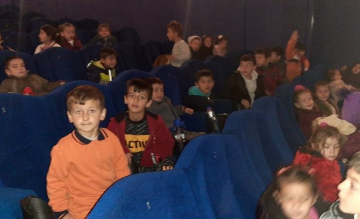 İhsangazi'de birinci sınıf öğrencilerine film gösterimi yapıldı