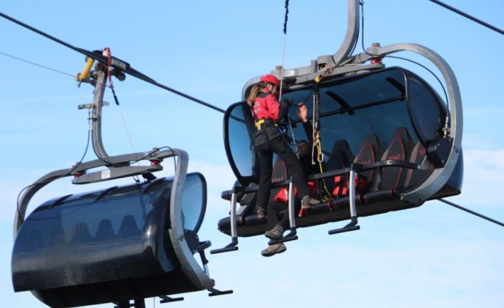 JAK timleri Ilgaz Dağı'nda kurtarma tatbikatı yaptı