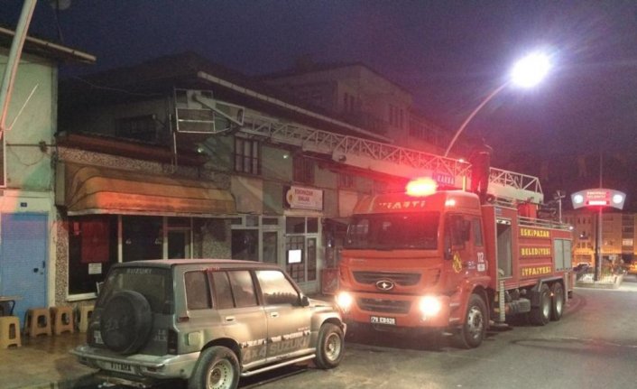 Karabük'te iş yerinde çıkan yangın hasara yol açtı