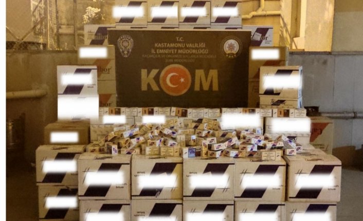 Kastamonu'da 2 milyon makaron ele geçirildi