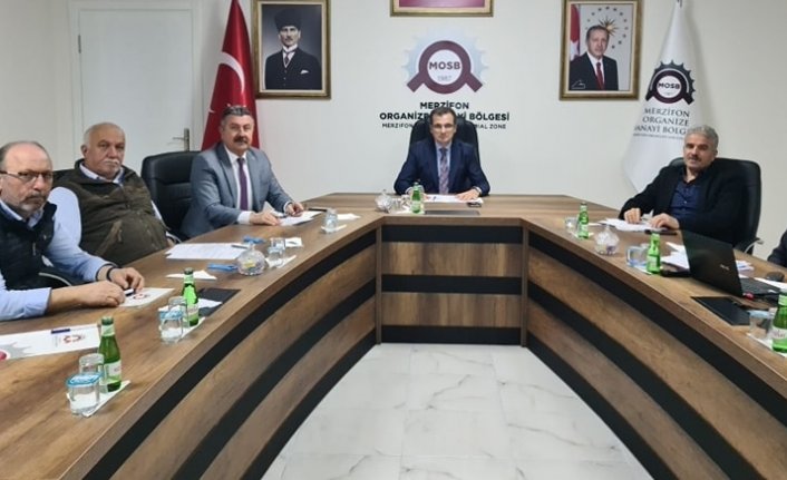 Merzifon OSB Yönetim Kurulu Toplantısı yapıldı