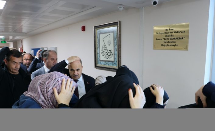 Samsun ve 17 ilçedeki Kur'an kurslarında deprem tatbikat yapıldı