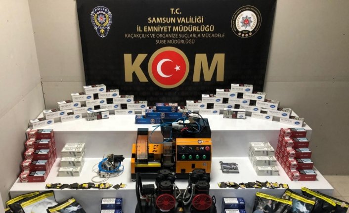 Samsun'da 21 bin 860 filtreli sigara kağıdı ele geçirildi