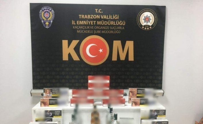 Trabzon'da kaçak içki, sigara ve elektronik sigara ele geçirildi