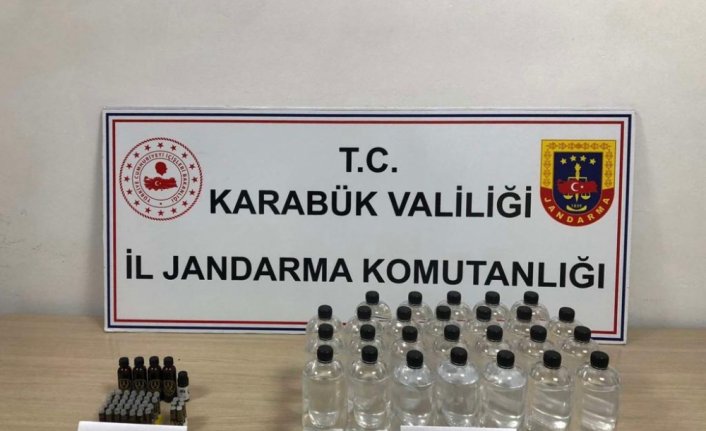 Karabük'te sahte içki operasyonunda 1 şüpheli yakalandı