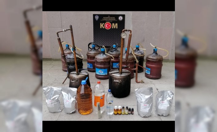 Kastamonu'da sahte içki operasyonunda 1 zanlı yakalandı