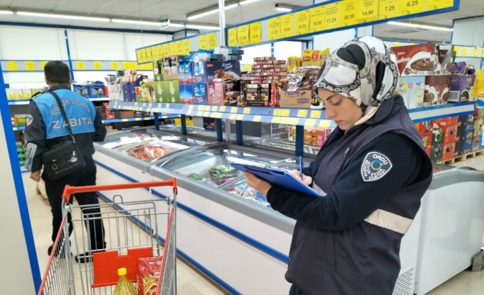 Ordu'da marketlerde 