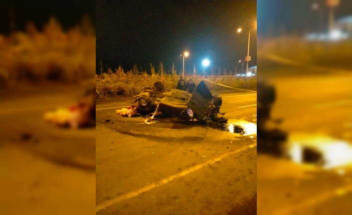 Rize'de “dur“ ihtarına uymayıp polisten kaçan 4 kişi, kaza yapınca yaralandı