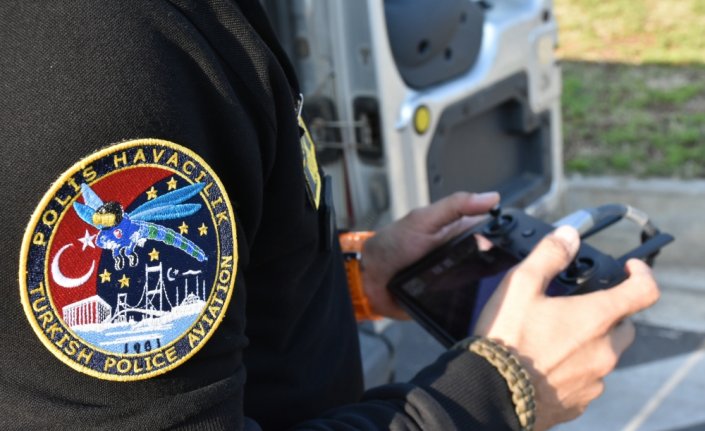 Samsun Emniyeti denetimlerde dronları etkin şekilde kullanıyor