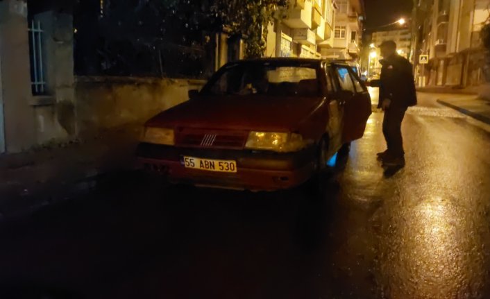 Samsun'da uygulama noktasından kaçan araçta uyuşturucu ele geçirildi