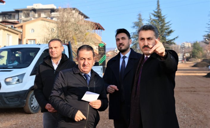 Tokat Belediye Başkanı Eroğlu, yol çalışmalarını inceledi