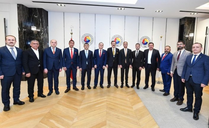 Tokat TSO'dan TOBB Başkanı Rifat Hisarcıklıoğlu'na ziyaret