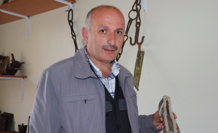 Trabzon'da eski tarım araç gereçleri ve eşyalar Köy Yaşam Merkezi'nde sergileniyor