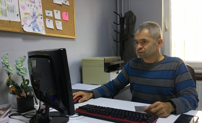 Zonguldak'ta bedensel engelli personel çalışma azmiyle takdir topluyor