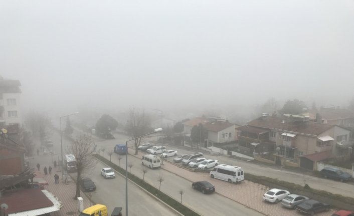 Amasya'da sis etkili oluyor