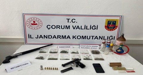 Çorum'da uyuşturucu ticareti yapan zanlı tutuklandı
