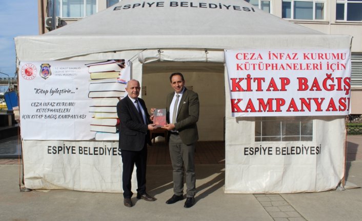 Espiye ilçesinde infaz kurumu için kitap bağış kampanyası başlatıldı