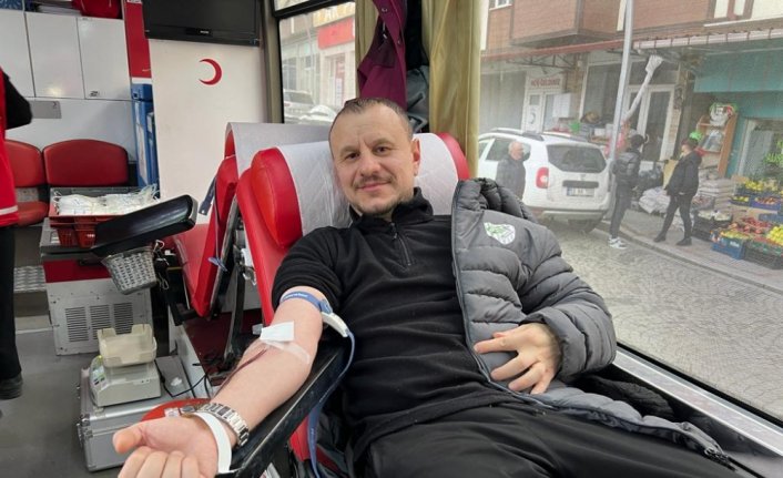 Güneysu'da kan bağışı kampanyası düzenlendi