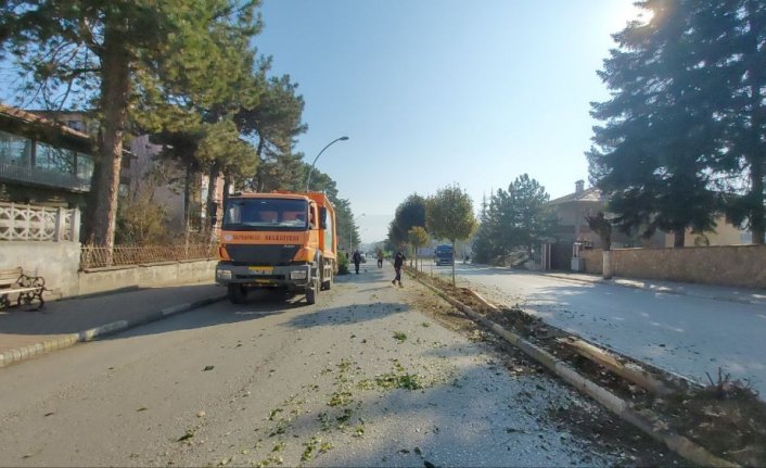 Karabük'te refüjdeki ağaçlara çarpan dolmuştaki yolcu yaralandı