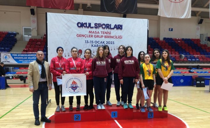 Okul Sporları Masa Tenisi Grup Müsabakaları Karabük'te tamamlandı