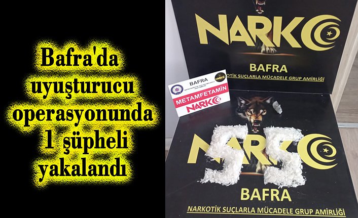Bafra'da uyuş­tu­ru­cu ope­ras­yo­nun­da 1 şüp­he­li ya­ka­lan­dı