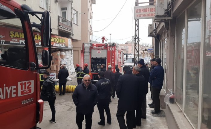 Çorum'da iş yerinde çıkan yangın büyümeden söndürüldü