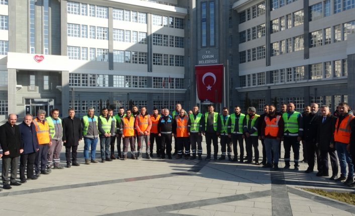 Çorum'dan Afşin'e altyapı ve temizlik desteği