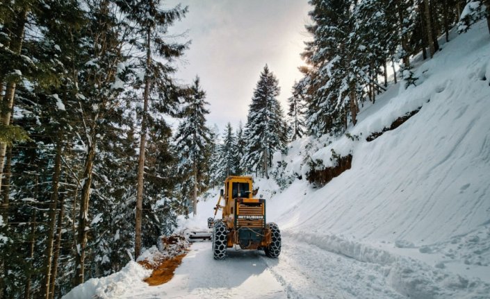 Doğu Karadeniz'de 4 ilde 125 köy yolu ulaşıma kapalı