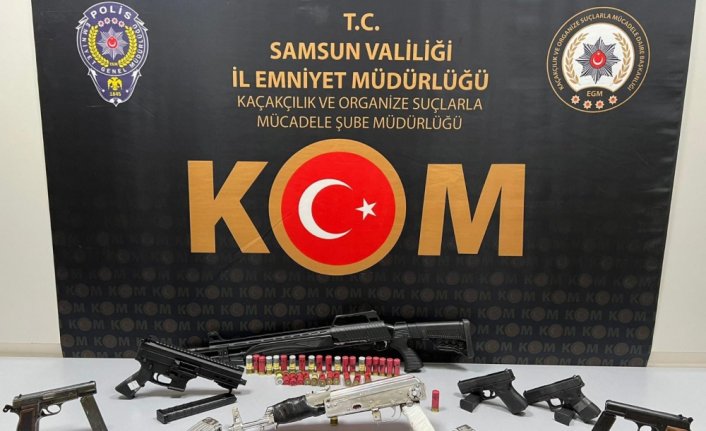 Samsun'da silah kaçakçılığı operasyonunda 2 zanlı tutuklandı