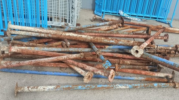 Karabük'te öğrenci yurdu inşaatından hırsızlık yapan 2 zanlı tutuklandı