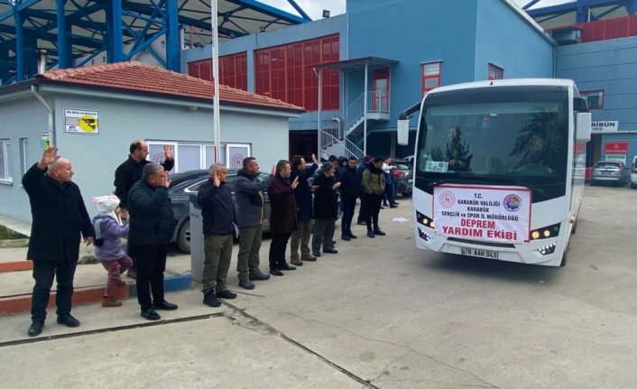 Karabük'ten deprem bölgelerine yardım seferberliği sürüyor