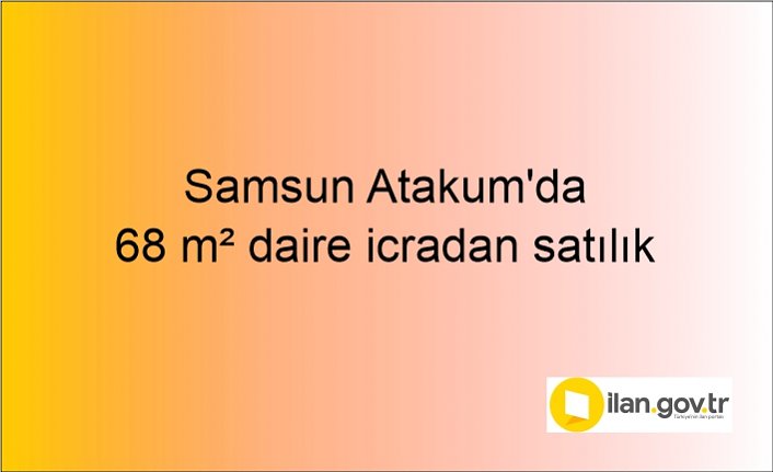 Samsun Atakum'da 68 m² daire icradan satılık