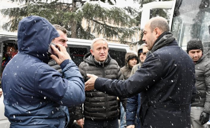 Samsun ve çevre illerden afet bölgesine yardım