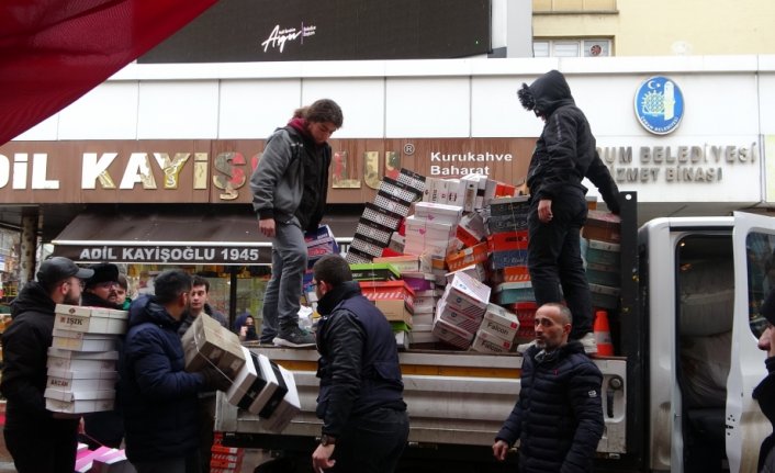 Samsun ve çevre illerden deprem bölgesine yardımlar sürüyor