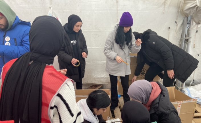 Samsun'da deprem bölgesine yardım