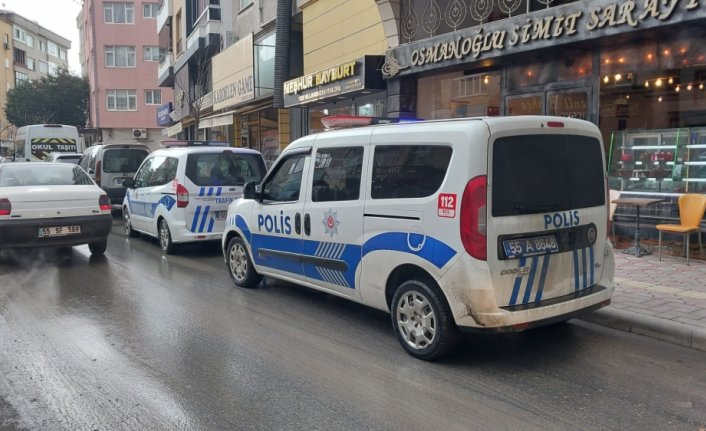 Bafra'da devrilen motosikletin sürücüsü yaralandı