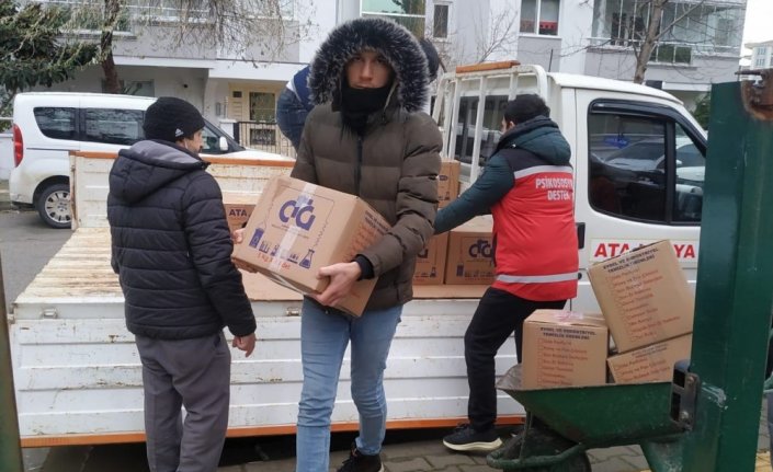 Samsun'dan deprem bölgesine 120 ton hijyen malzemesi gönderilecek