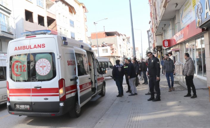 Ünye'de kamyonetin çarptığı kişi yaralandı