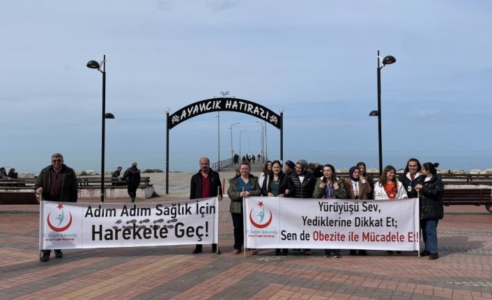 Ayancık'ta aşırı tuz kullanımına dikkati çekmek amacıyla yürüyüş düzenledi