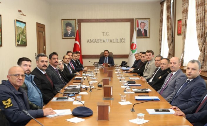 Amasya'da seçim güvenliği toplantısı yapıldı