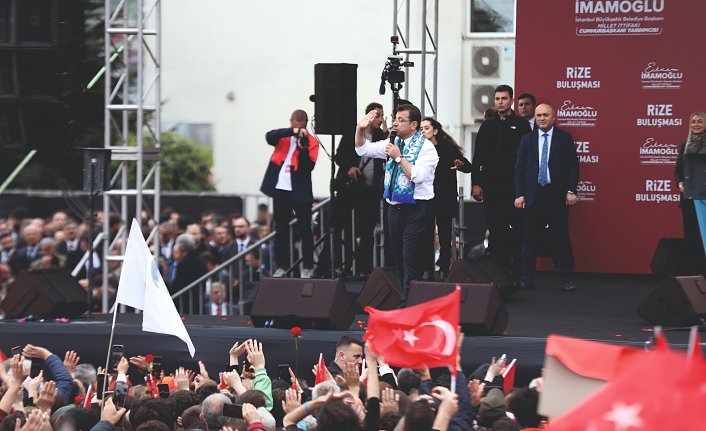 İBB Başkanı İmamoğlu, Rize'de “Halk Buluşması“na katıldı