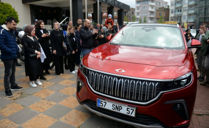 Türkiye'nin yerli otomobili Togg Sinop'ta tanıtıldı