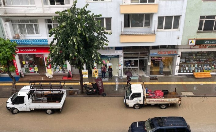 Amasya'da sağanak etkili oldu