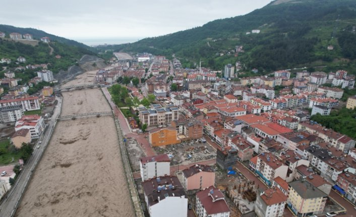 Daha önce sel felaketinin yaşandığı Bozkurt'ta metrekareye 100 kilogramın üzerinde yağış düştü