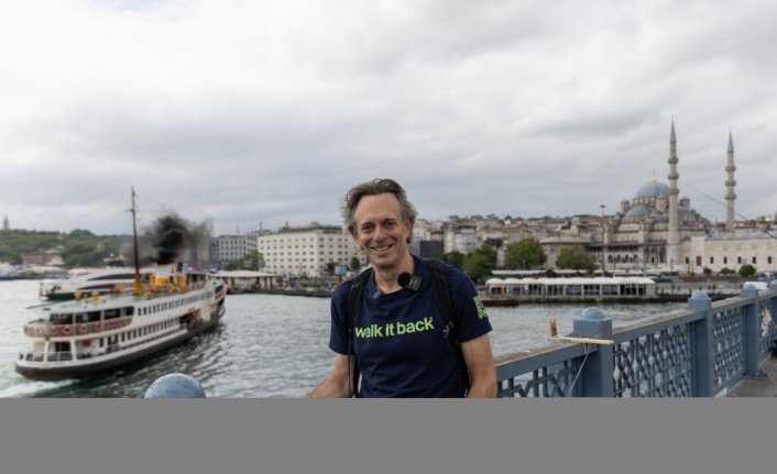 İklim krizine dikkati çekmek için Londra'dan İstanbul'a yürüdü