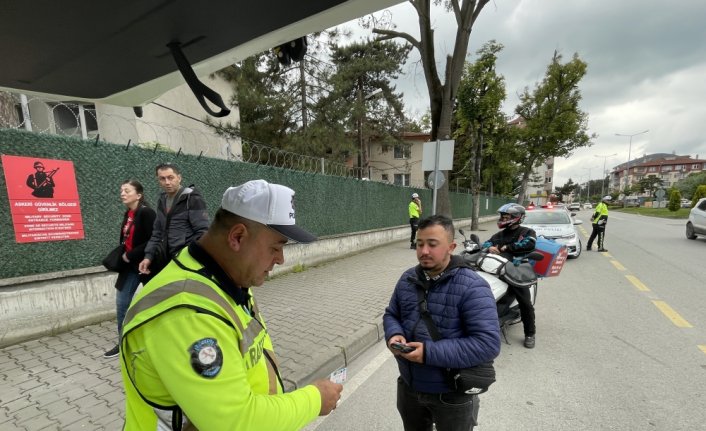 Trafik ekipleri motosiklet denetimi yapıldı